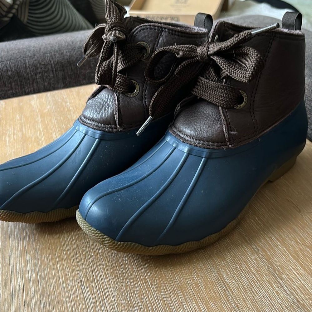 Sperry Blue Rubber Ankle boots